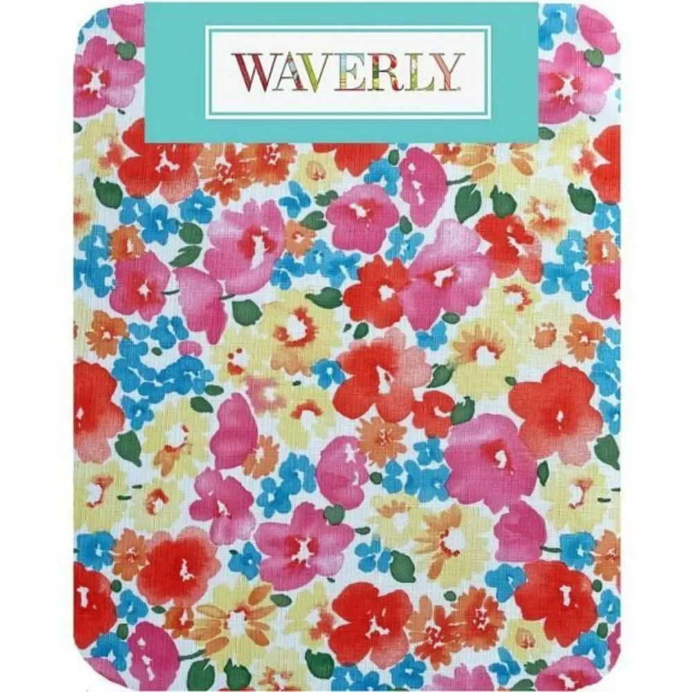 Waverly Fabric Tablecloth Shi Shi Spring Summer Floral 60x84 Oblong Easy Care